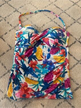 Women's Floral Tankini Top - Multicolor